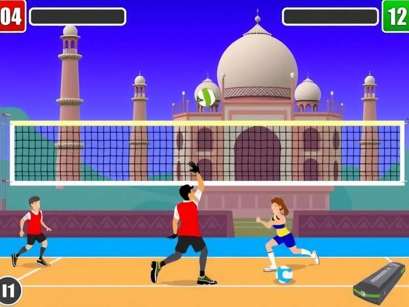 Taj Volley Dominator Game Screenshot